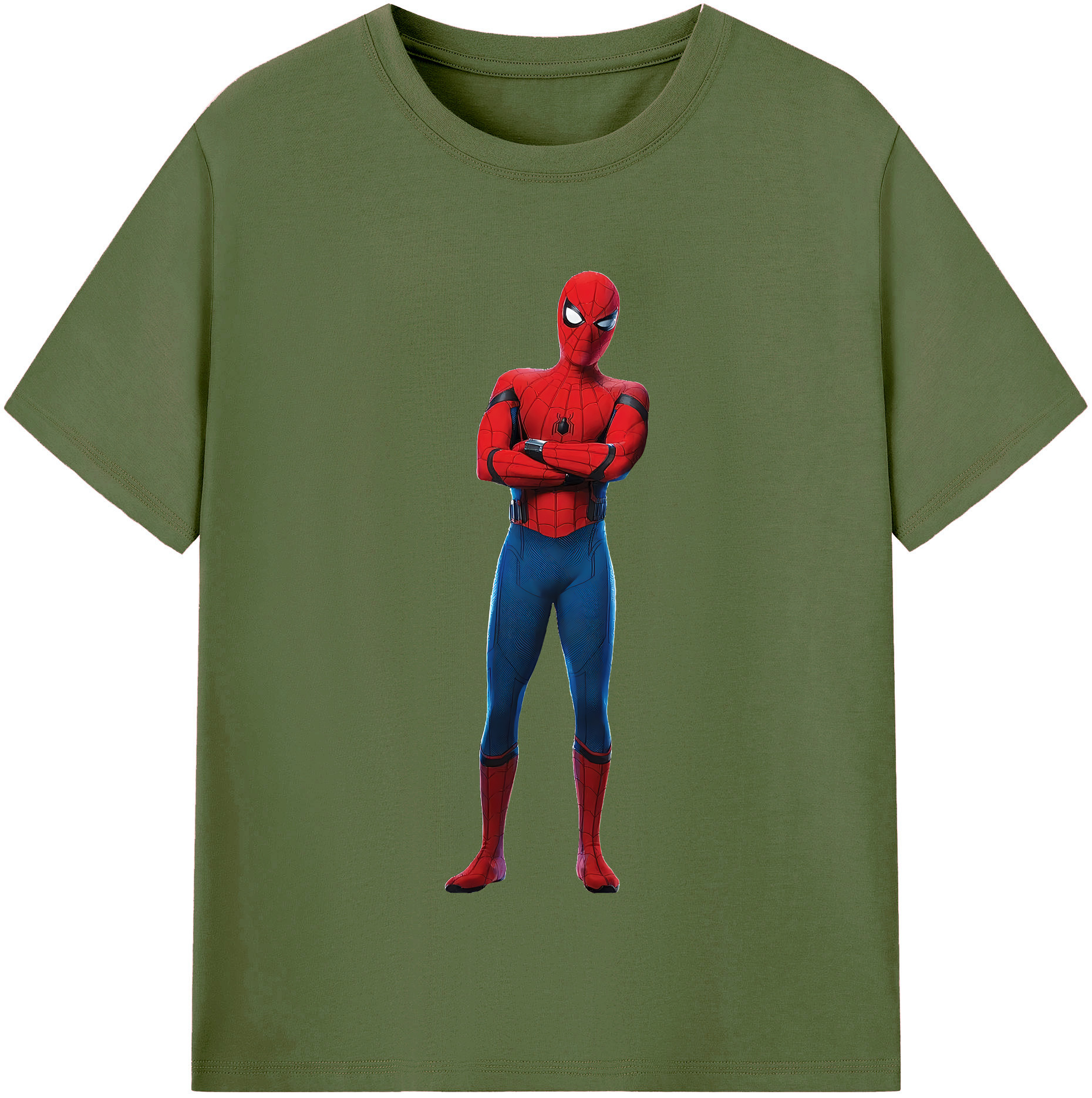 （画像用） Spider Man スパイダーマン 綿100％半袖Tシャツ（フロントプリント）